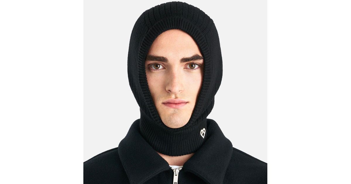 CASABLANCA Ribbed Balaclava in Black for Men Lyst