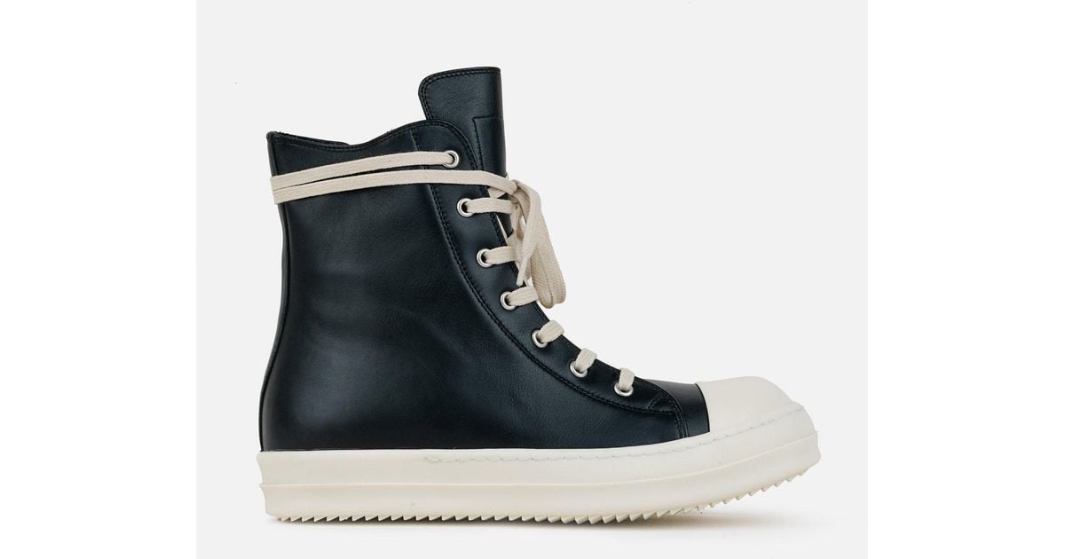 Rick Owens Leather Ramones in Black for Men | Lyst UK