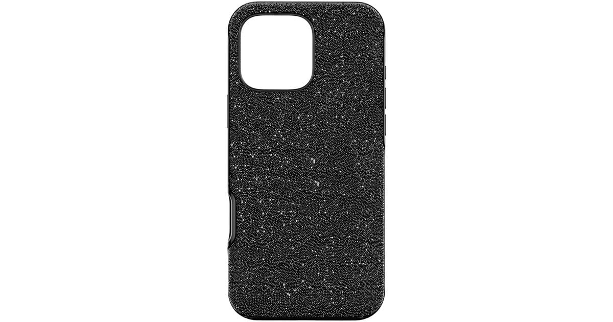 swarovski-high-smartphone-case-iphone-16-pro-max-in-black-lyst