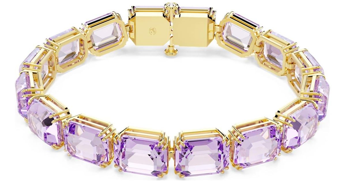 Swarovski Millenia Octagon-Cut Tennis Bracelet in Metallic | Lyst