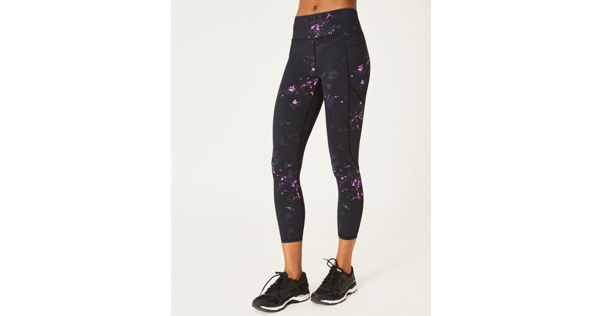 Sweaty Betty Zero Gravity High Waisted 7/8 Running Leggings in Black | Lyst