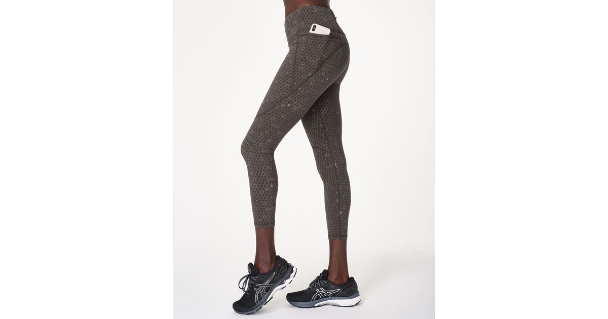 Sweaty Betty Power Reflective 7/8 Workout Leggings in Gray Lyst