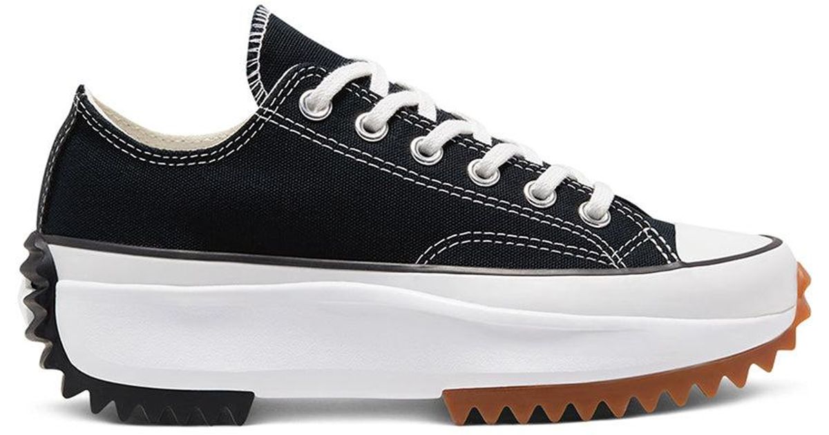 Converse Run Star Hike Ox Black White For Men Lyst 8637