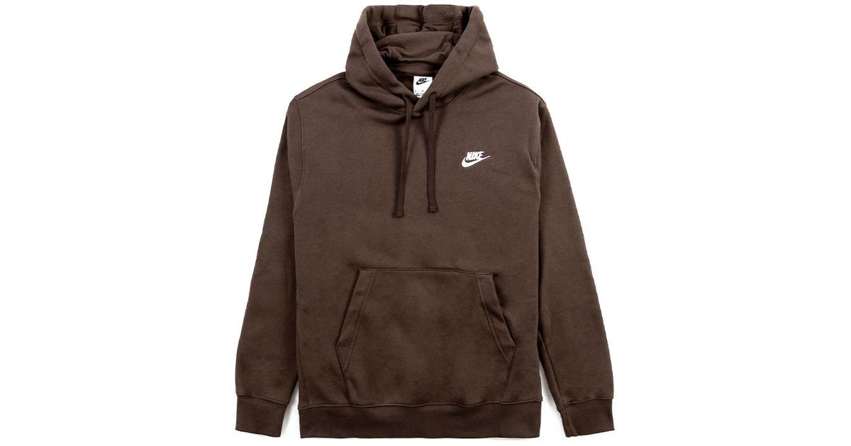 mens brown nike hoodie