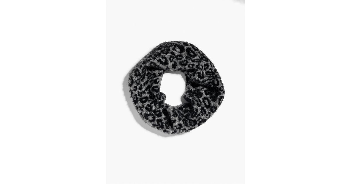 Talbots Snow Leopard Snood in Black | Lyst