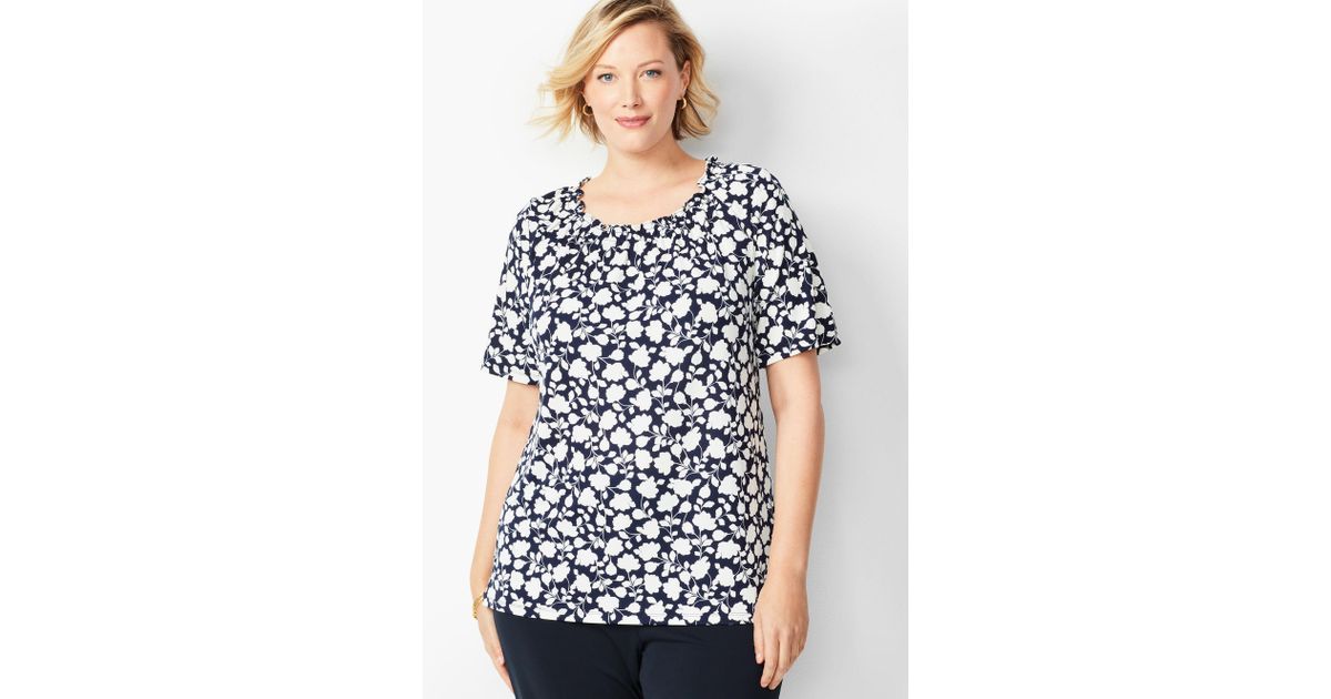 talbots plus size blouses