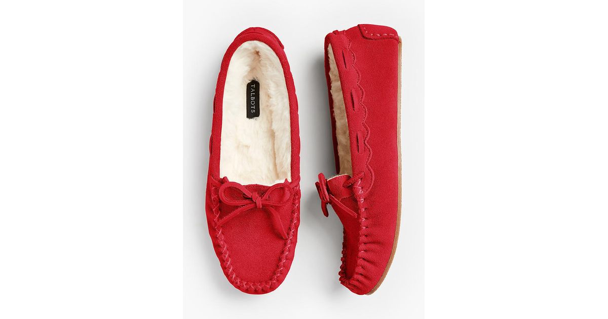 talbots moccasin slippers