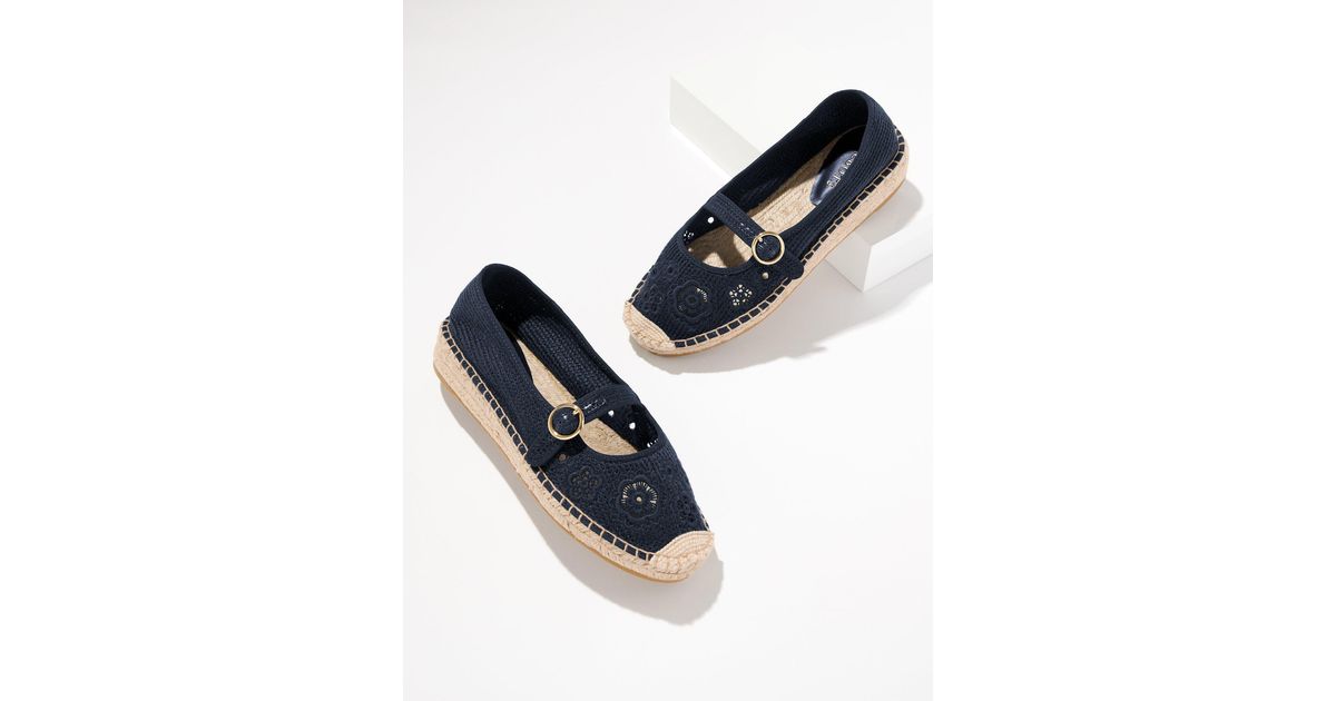 Talbots Smashing6 Talbots Iva Mary Jane Espadrille Flats in Blue | Lyst Australia