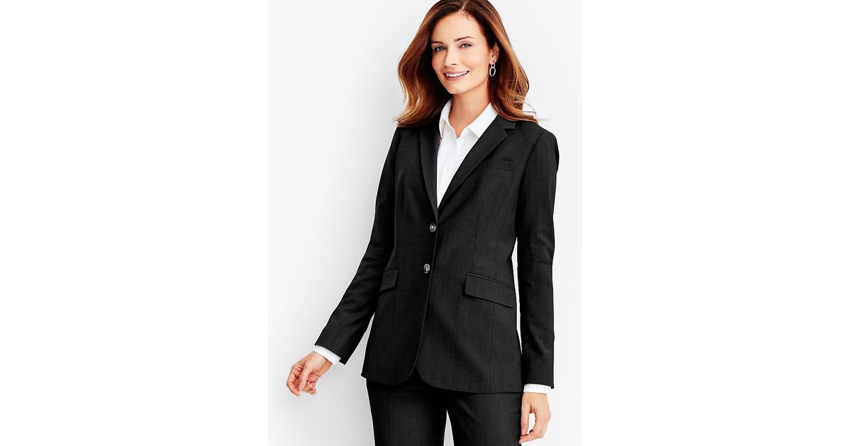 talbots black blazer