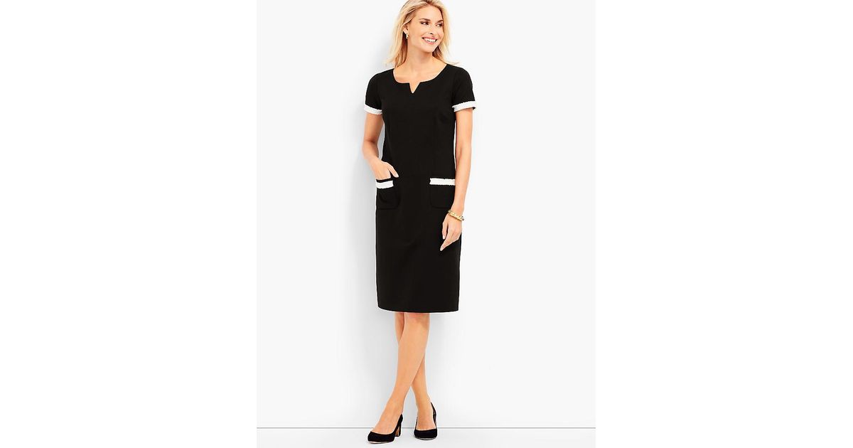 talbots black dress