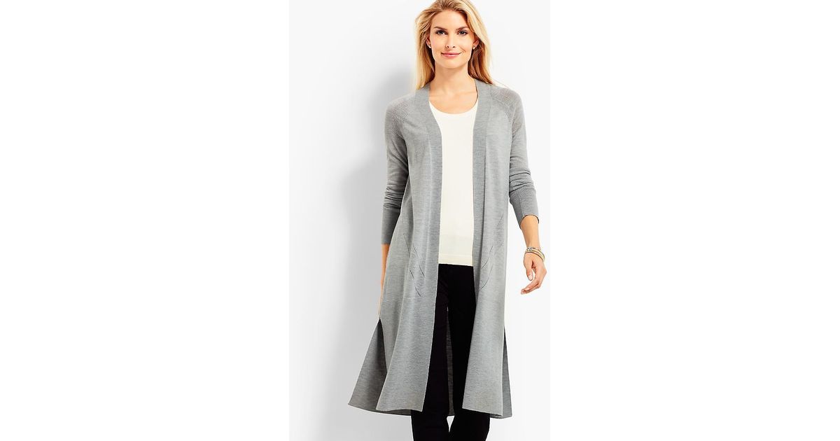 merino wool duster cardigan