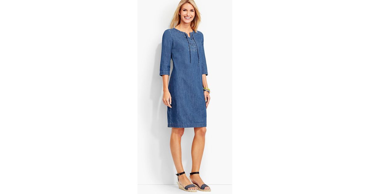 talbots denim dress