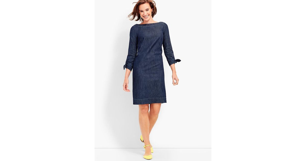 talbots denim dress