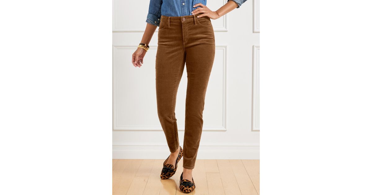 Talbots Stretch Corduroy Jeggings Pants in Brown | Lyst