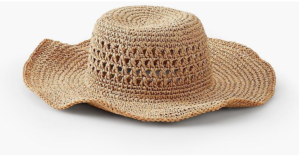 Talbots Paper Straw Wide-brim Sun Hat 