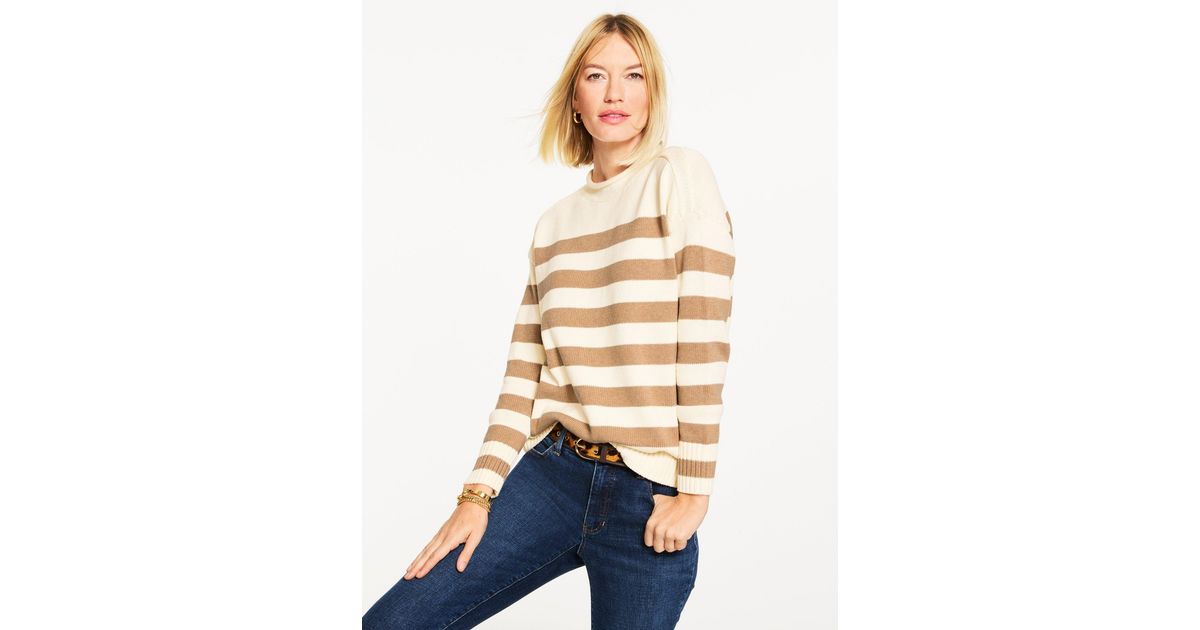 Talbots Smashing6 Talbots The Classic Roll Neck Sweater in White | Lyst UK