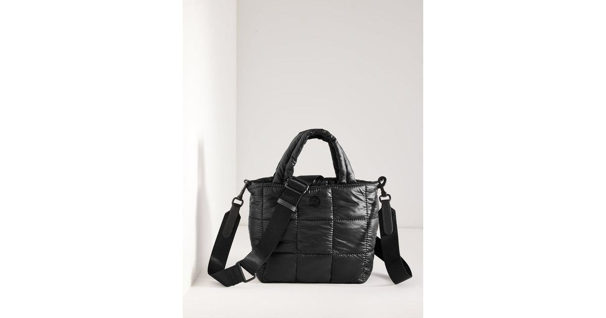Talbot T75 Talbots T By Quilted Nylon Mini Tote in Black | Lyst