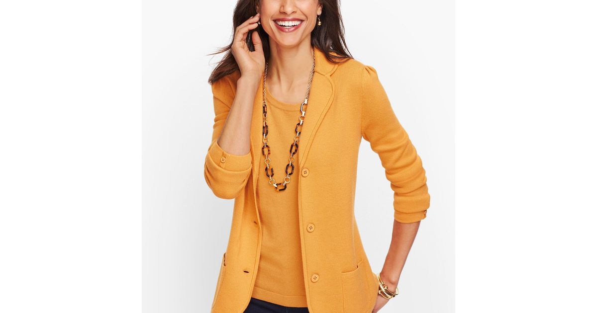 talbots sweater blazer