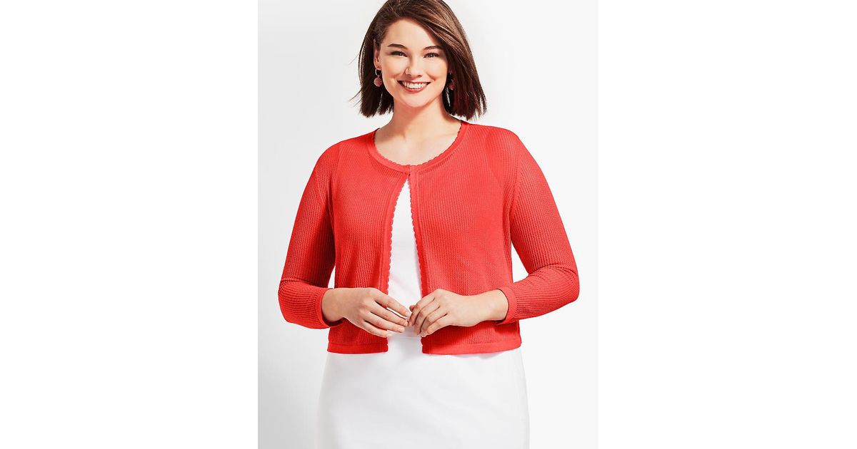 talbots shrug sweater