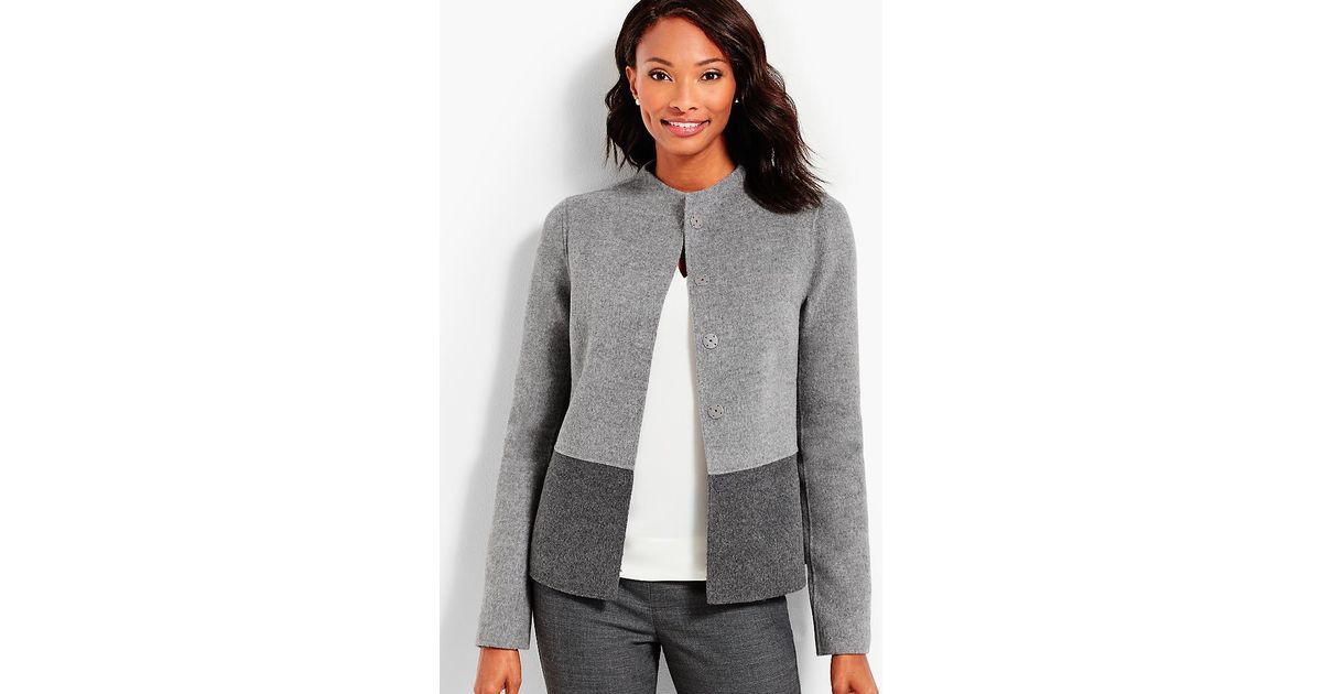 talbots double faced wool jacket