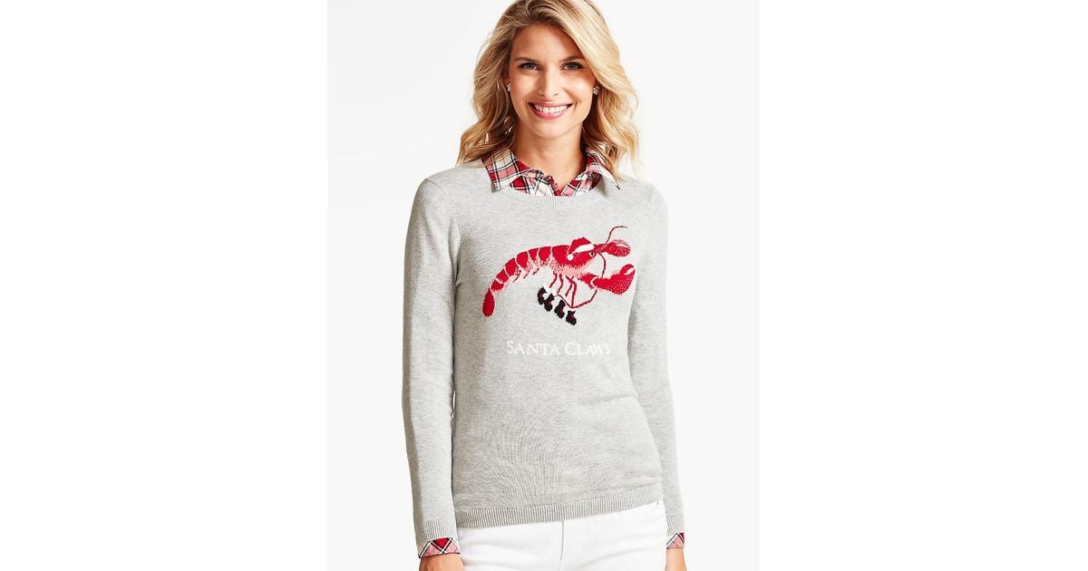 talbots lobster sweater