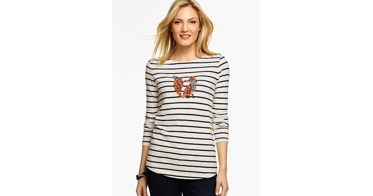 talbots sequin top