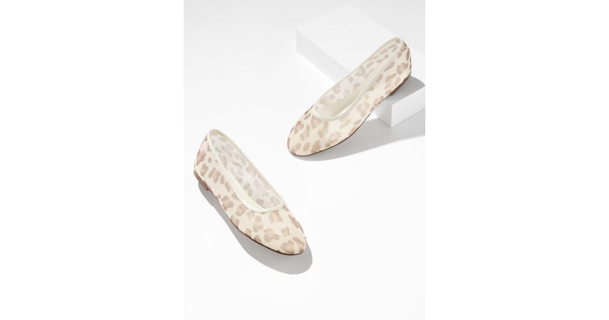 Talbots Pro Talbots Vera Mesh Ballet Flats in Natural | Lyst