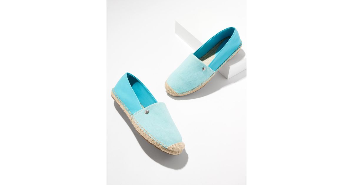 Talbots Smashing6 Talbots Izzy Suede Espadrille Flats in Blue | Lyst