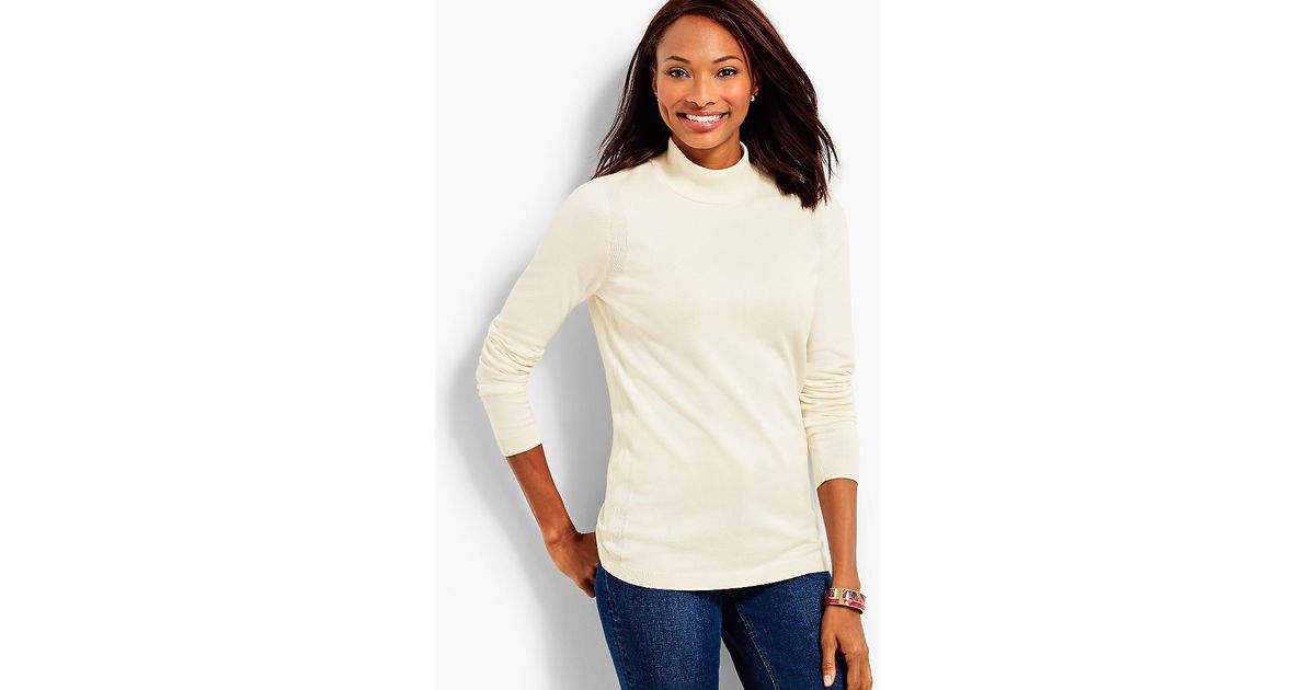 talbots mock turtleneck tops