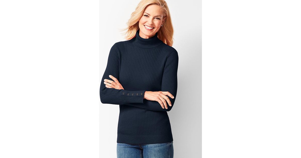 talbots ribbed turtleneck