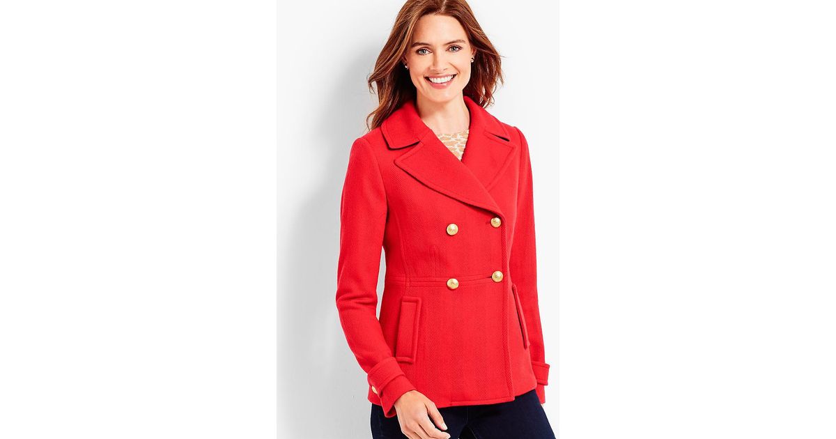 talbots peacoat