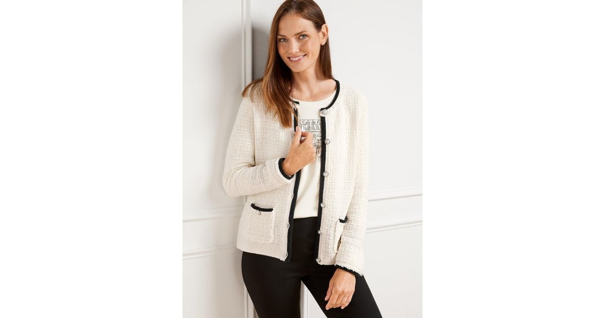Tweed cardigan womens cheap