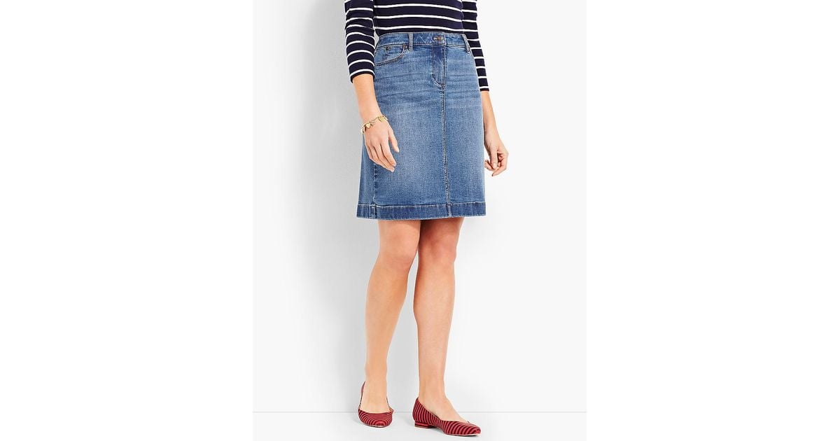 talbots denim skirt