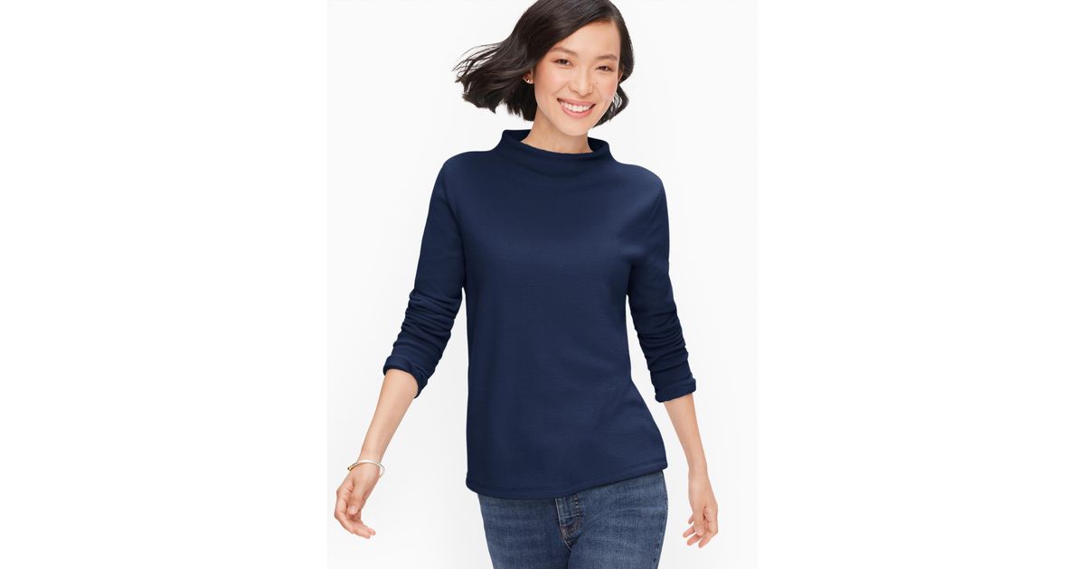 talbots microfleece funnel neck
