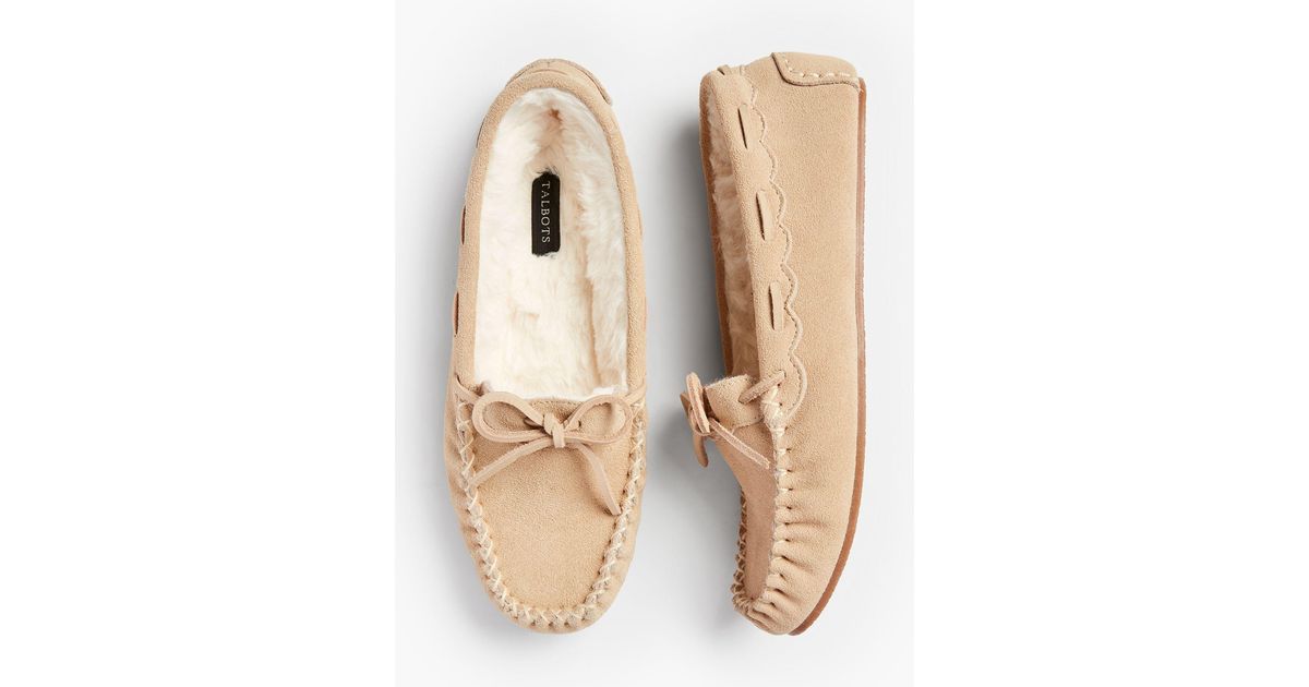 talbots moccasin slippers