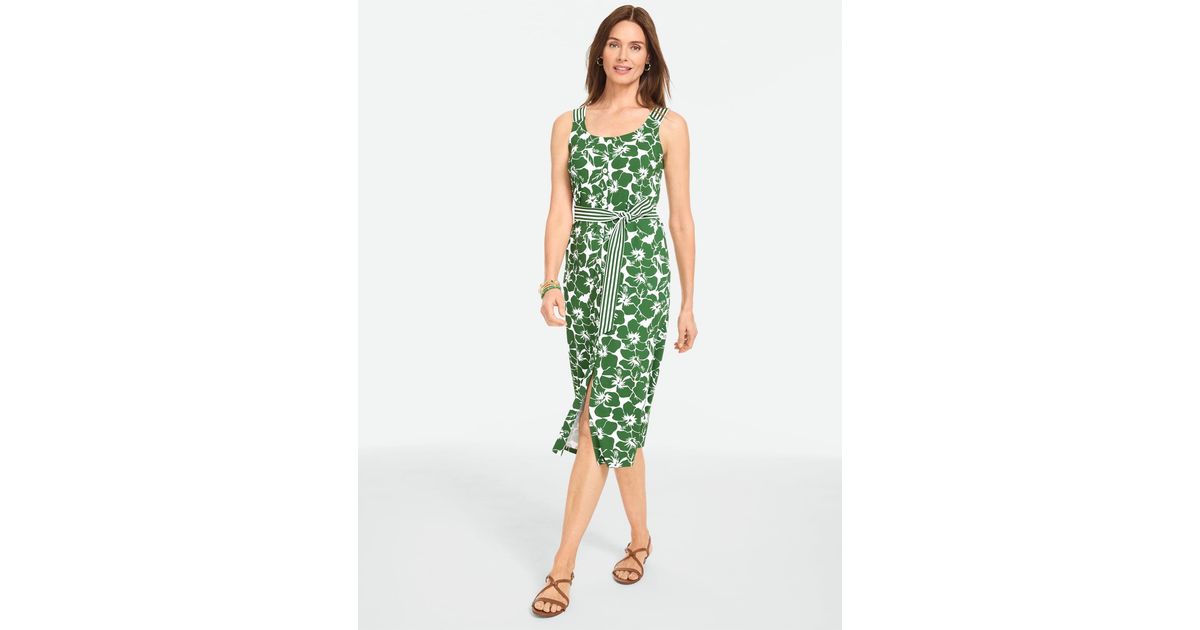 talbots jersey midi dress Women's Plus Size - Embroidered Jersey Knit Midi Dress - Black