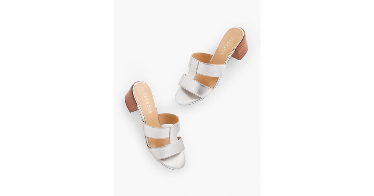 talbots black sandals