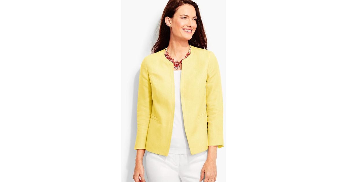 talbots linen jacket