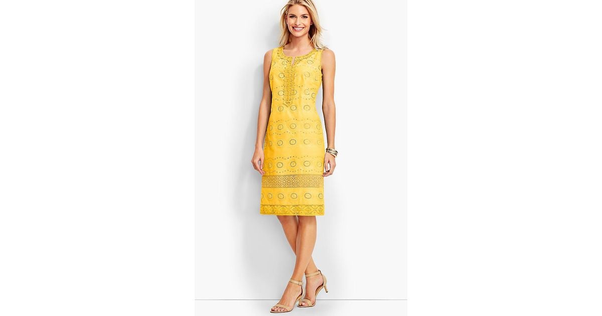 talbots yellow dress