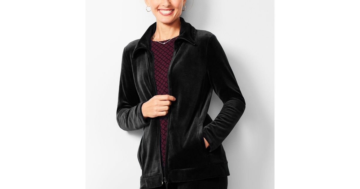 talbots velour jacket