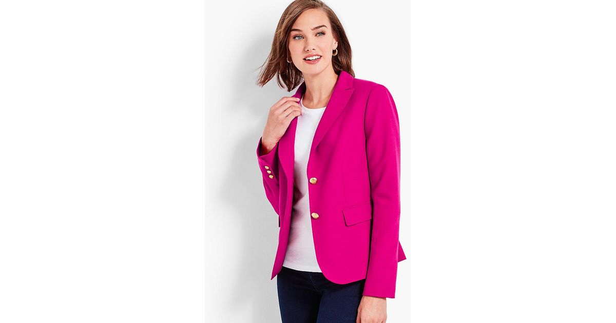 talbots pink blazer