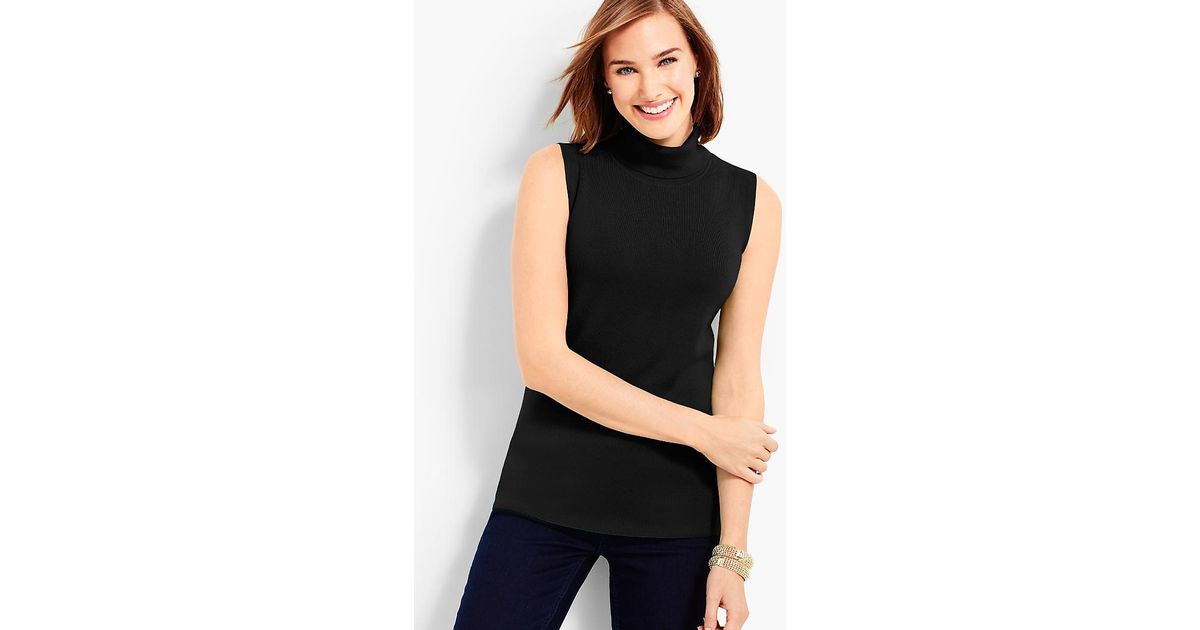 talbots sleeveless turtleneck