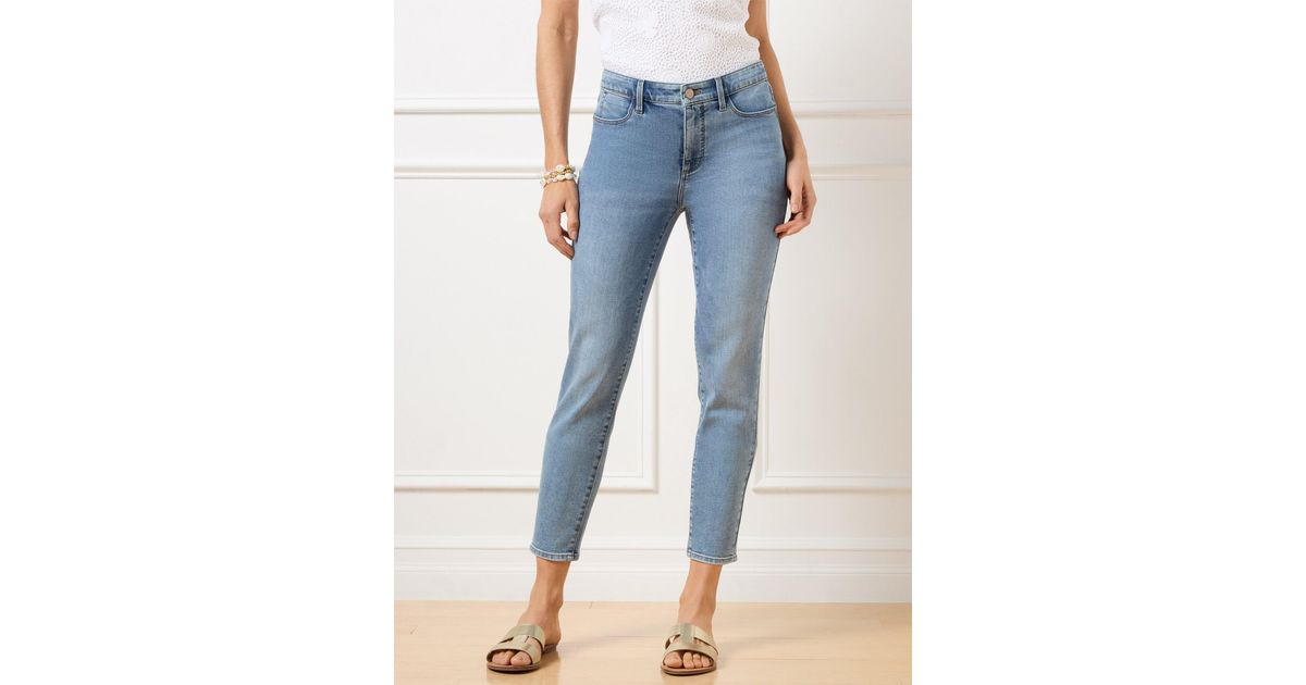 Talbots Jegging Crops in Blue Lyst UK