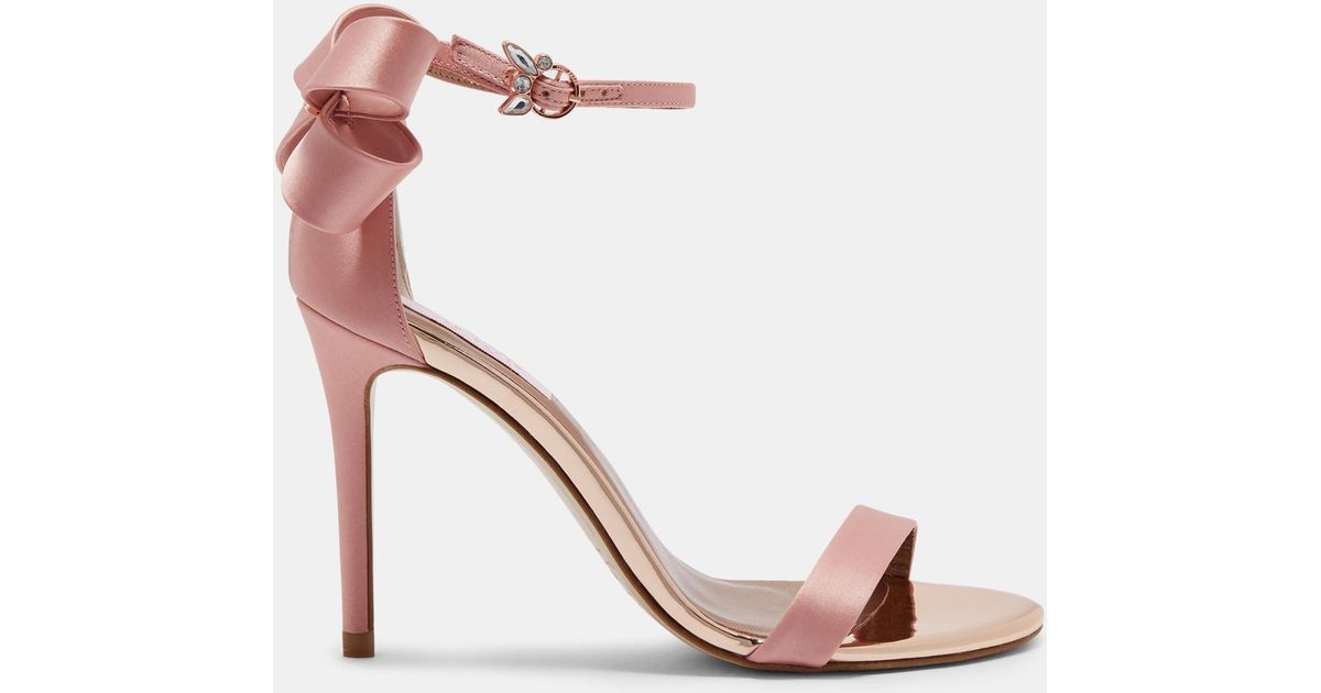 baby pink heeled sandals