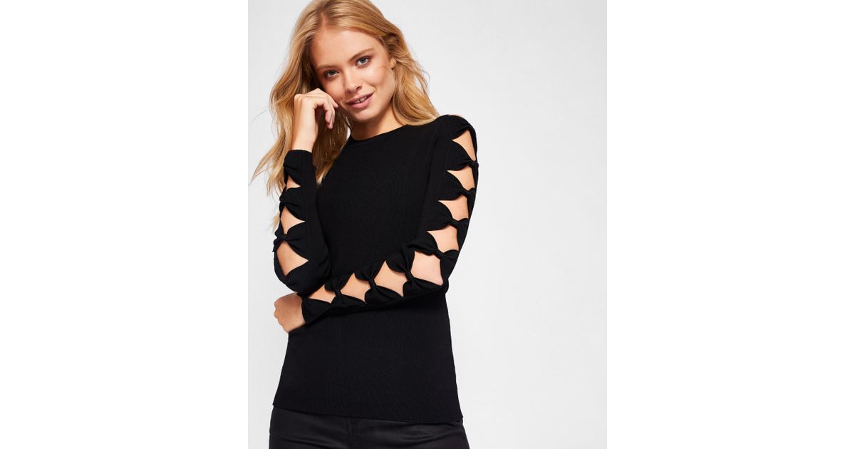 Ted Baker Cut-out Bow Sleeve Jumper in 