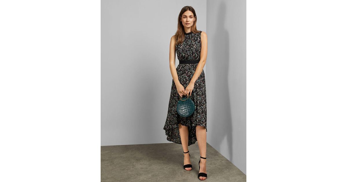 Ted Baker Synthetic Frarley Floral Print High/low Midi Dress in 