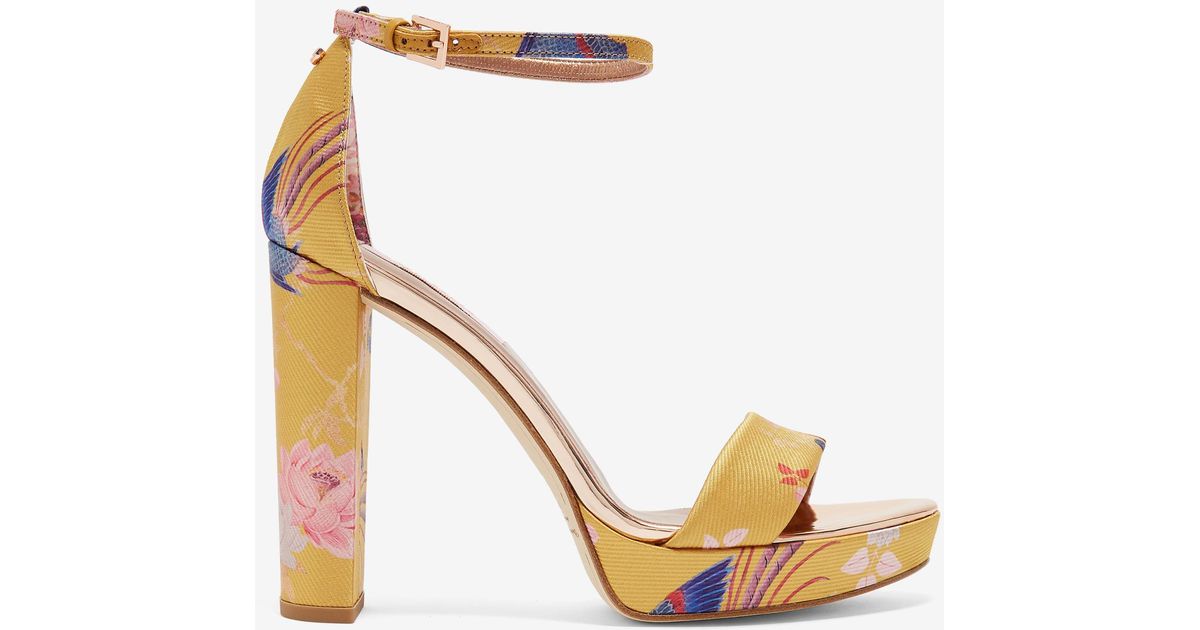 ted baker yellow sandals