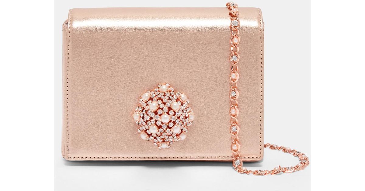 دراسة الانفصال جمالية ted baker bag clutch bag pink rose gold detail -  ffigh.org