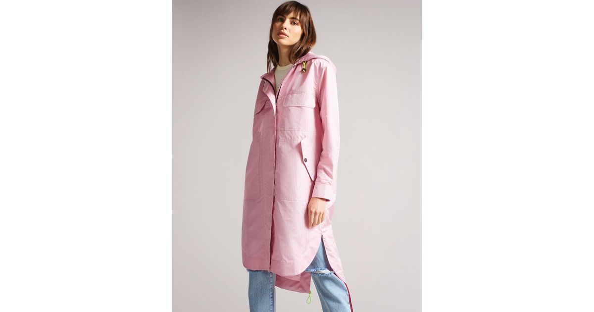 Ted Baker Synthetic Mib Oversized Raincoat in Light Pink (Pink) Lyst UK