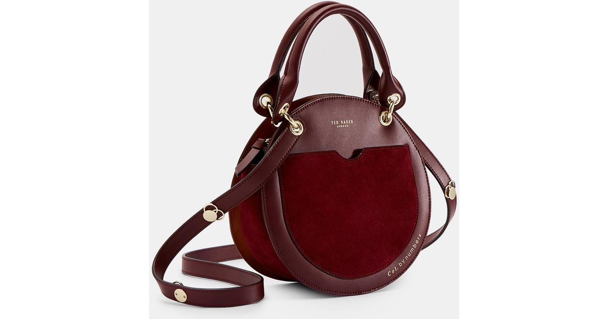 ted baker sunnie leather circular bag
